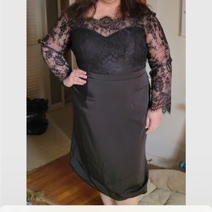 LucciLu black and lace dress